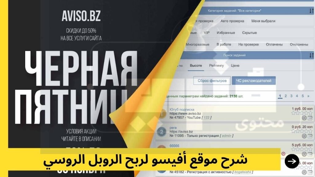 شرح موقع أفيسو لربح الروبل الروسي