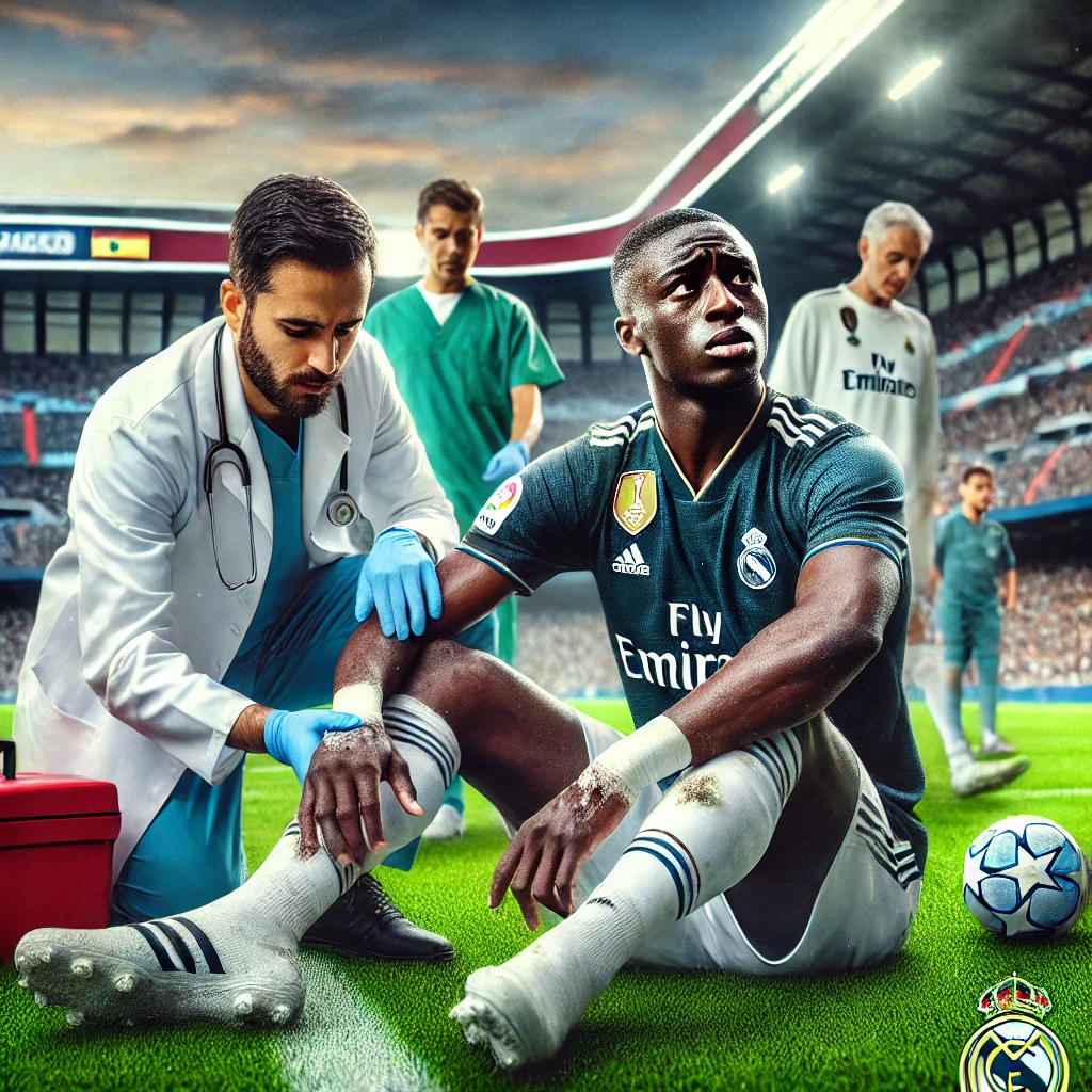 إصابة فيرلاند ميندي المدافع الفرنسي عن ريال مدريد 2025؟