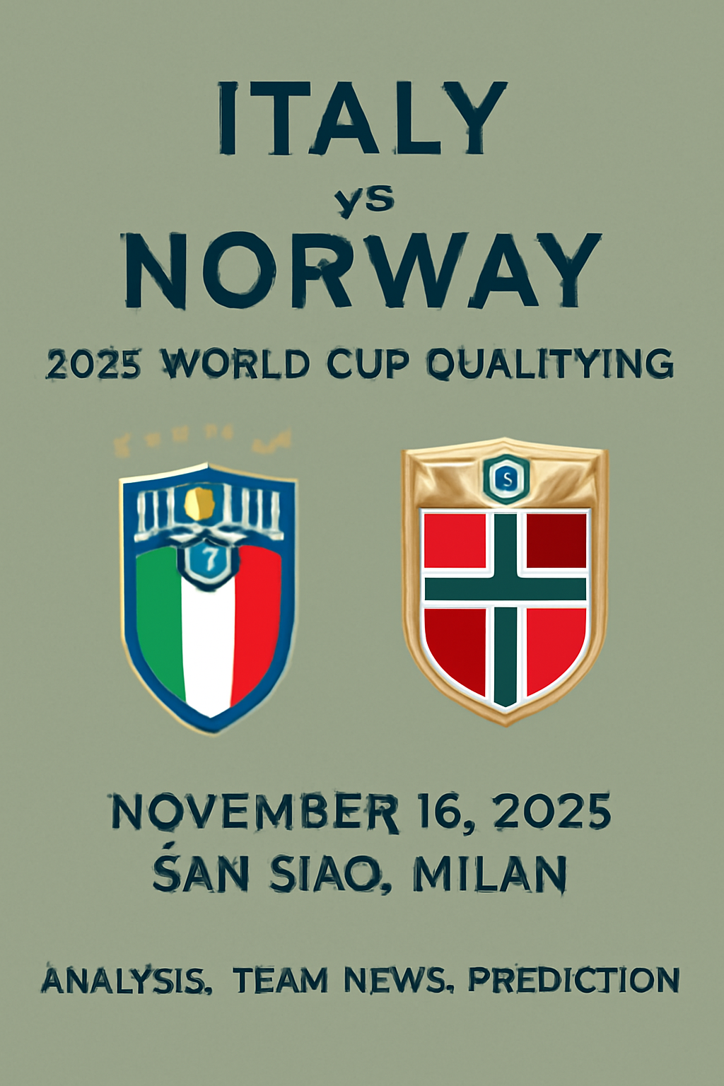 إيطاليا ضد النرويج – تصفيات كأس العالم 2026