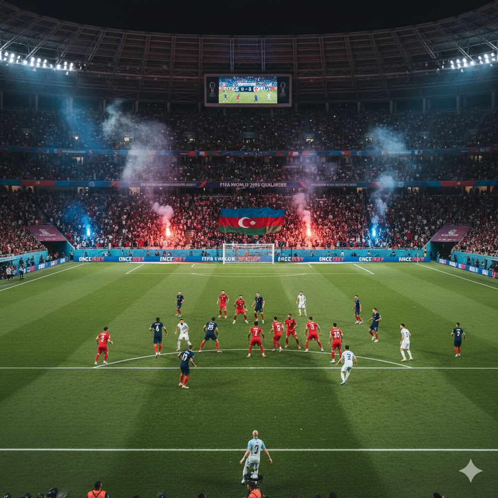 باراة كرة قدم دولية بين أذربيجان وفرنسا ضمن تصفيات كأس العالم 2026