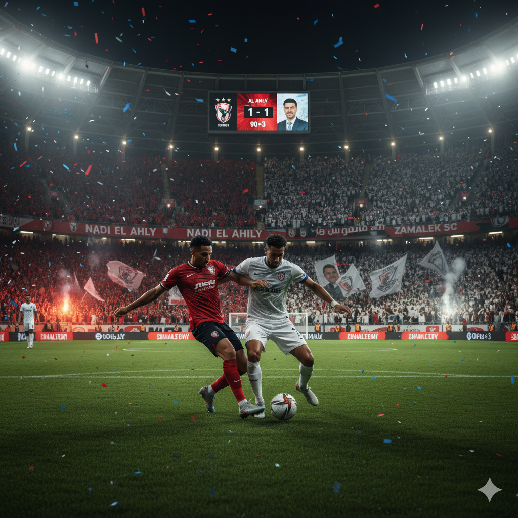 لمباراة نهائي السوبر المصري بين الأهلي والزمالك